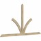 Ekena Millwork Richland Rough Sawn Timber Gable Bracket, Douglas Fir, 108"W x 58"H x 2"D x 4"F, 13/12 Pitch GBW108X58X0204RIC00RDF - alternate 3